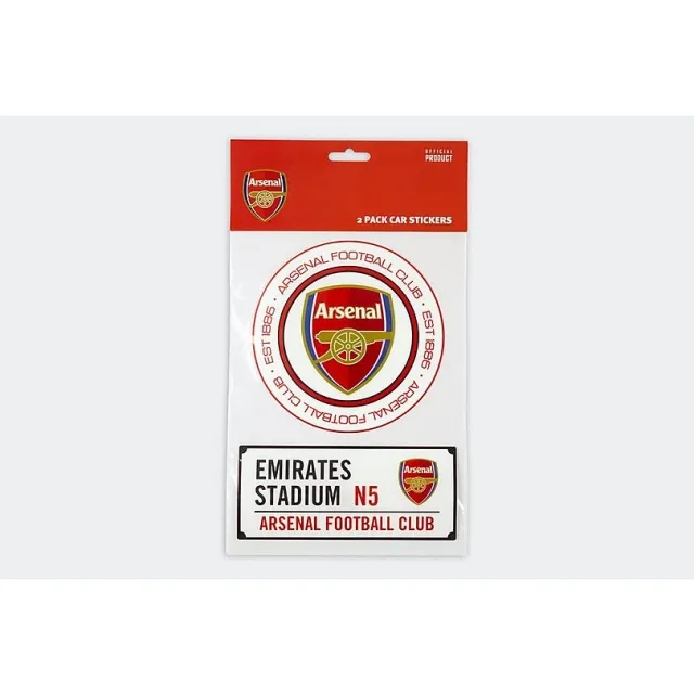 Arsenal Car Sticker Set, Multicolor