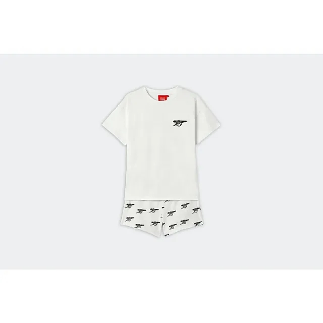 Arsenal Girls White Gunners Pyjamas, Multicolor