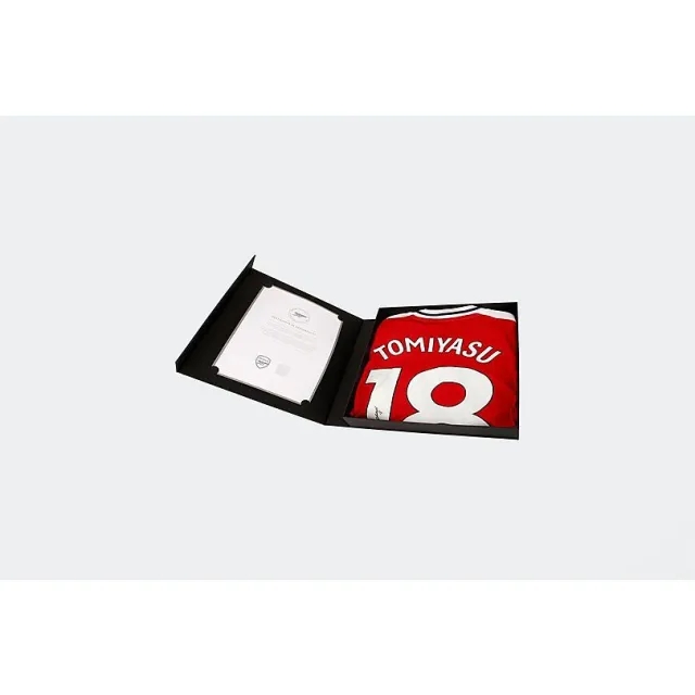 Arsenal 24/25 Home Boxed Signed Shirt TOMIYASU, Multicolor