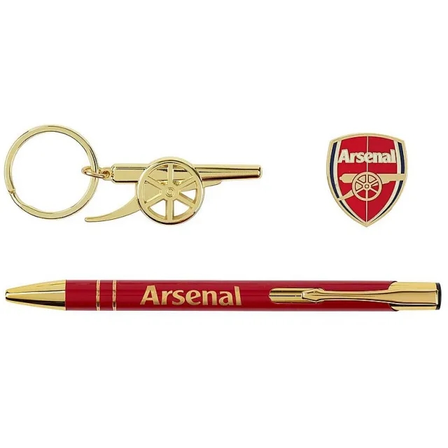 Arsenal Pen Badge and Keyring Set, Multicolor