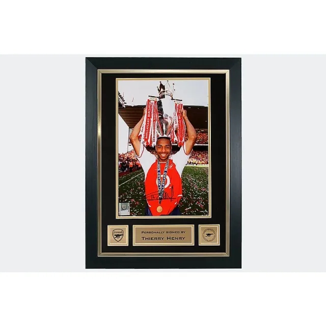 Arsenal Henry Framed Signed Trophy Picture, Multicolor