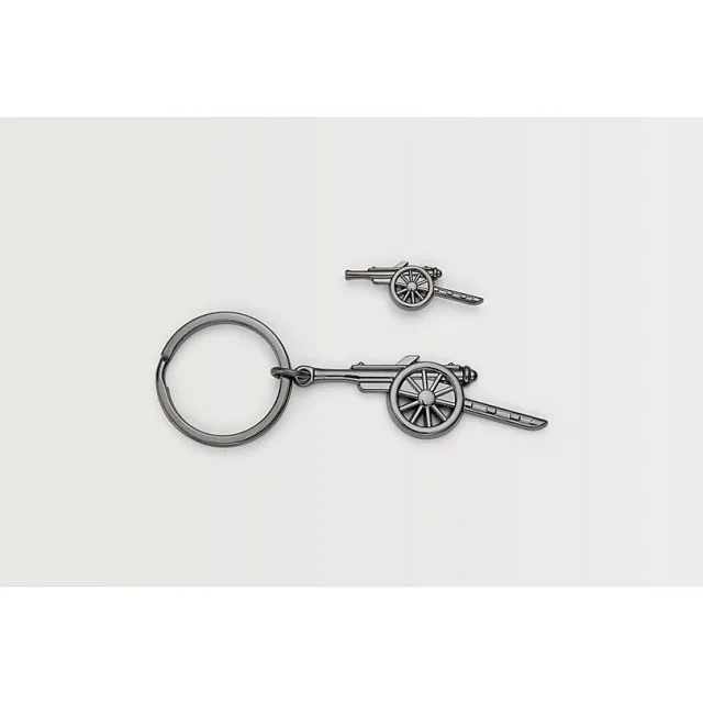 Arsenal Retro Cannon Keyring and Badge Set, Multicolor