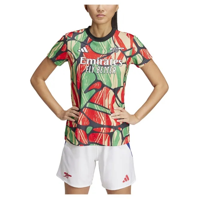 Arsenal adidas Womens 24/25 Pre-Match Shirt, Multicolor