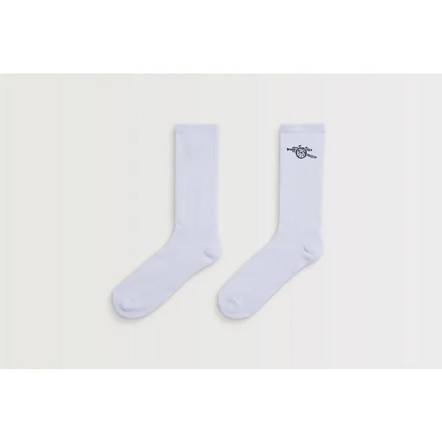 Arsenal Essentials White Cannon Socks, Multicolor
