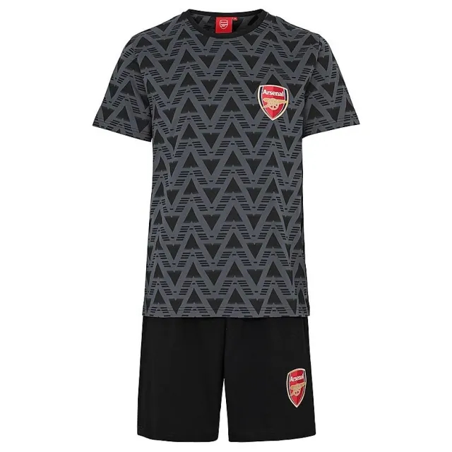 Arsenal Black Bruised Banana Shorts Pyjama, Multicolor