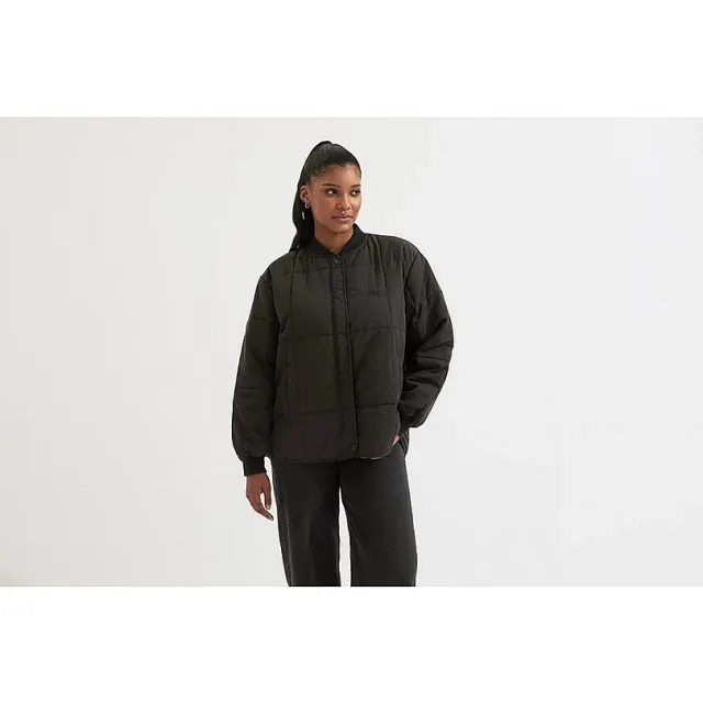 Arsenal Womens Holloway Social Club Black Puffer Jacket, Multicolor