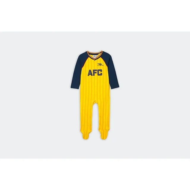 Arsenal Baby Retro 88-89 Away Sleepsuit, Multicolor