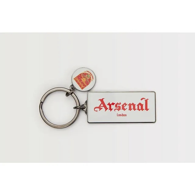 Arsenal Retro Crest Charm Keyring, Multicolor