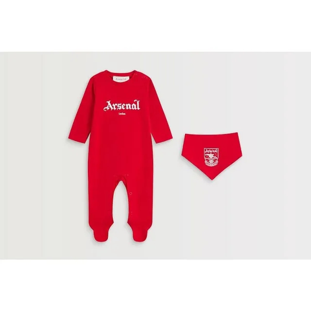 Arsenal Baby Red Concordia 2pc Sleepsuit Set, Multicolor