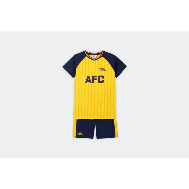 Arsenal Kids Retro 88-89 Away Shorts and T-Shirt Set, Multicolor