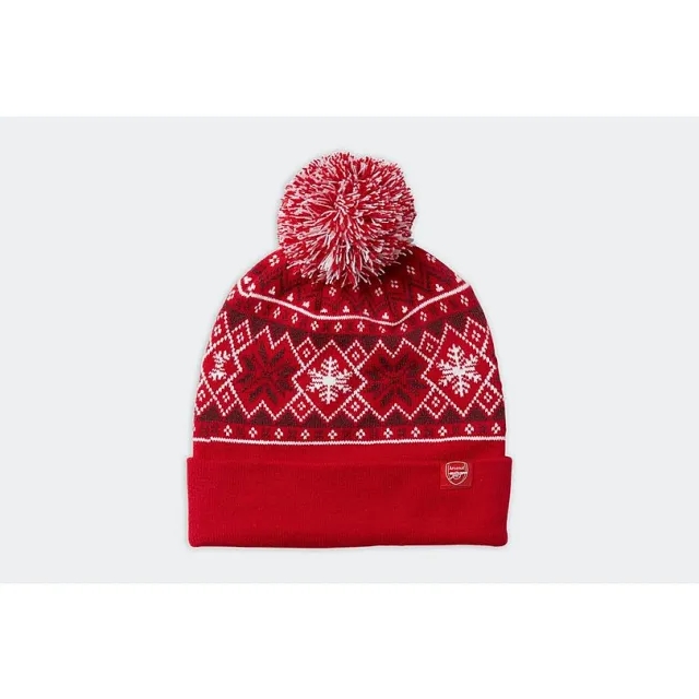 Arsenal Fairisle Bobble Hat, Multicolor