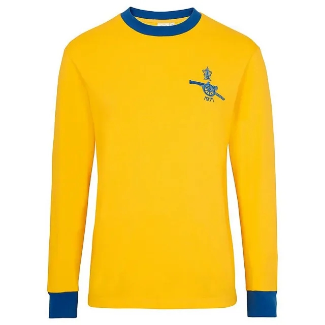 Arsenal Retro 1971 Long Sleeve Away Shirt, Multicolor