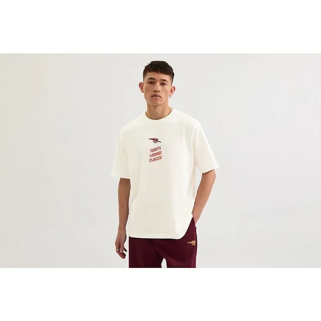 Arsenal North London Classic White Logo T-Shirt, Multicolor