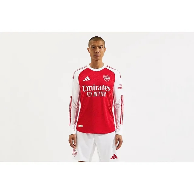 Arsenal adidas 25/26 Authentic Long Sleeved Home Shirt, Multicolor