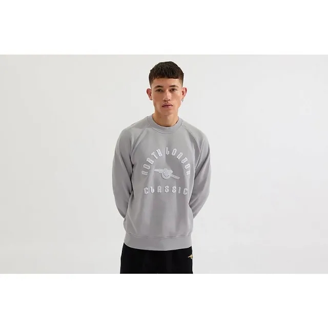 Arsenal North London Classic Grey Logo Sweatshirt, Multicolor