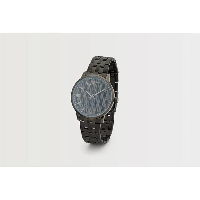 Arsenal Black Leather Card Holder and Watch Set, Multicolor