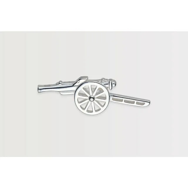 Arsenal Sterling Silver Cannon Pin Badge, Multicolor