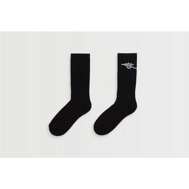 Arsenal Essentials Black Cannon Socks, Multicolor