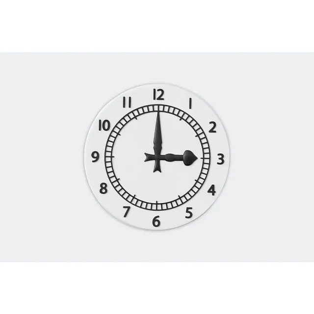 Arsenal Clock Magnet, Multicolor