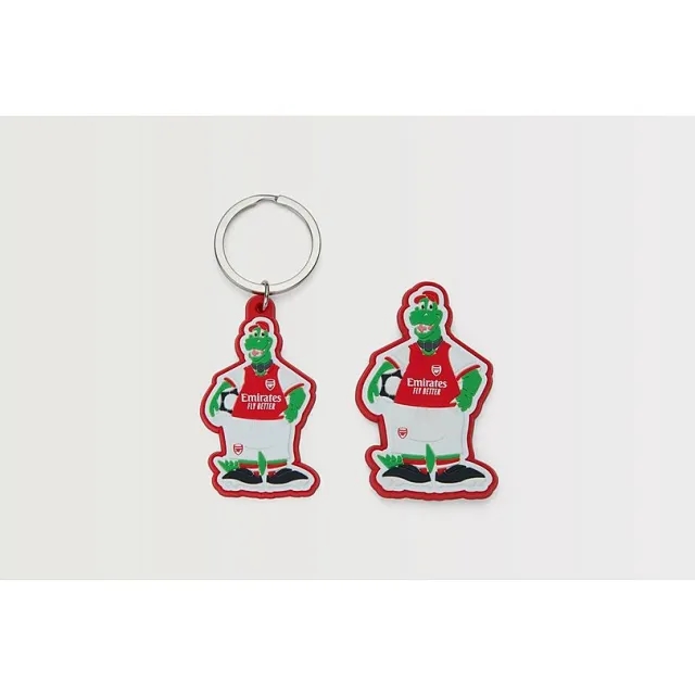 Arsenal Gunnersaurus Keyring and Magnet Set, Multicolor