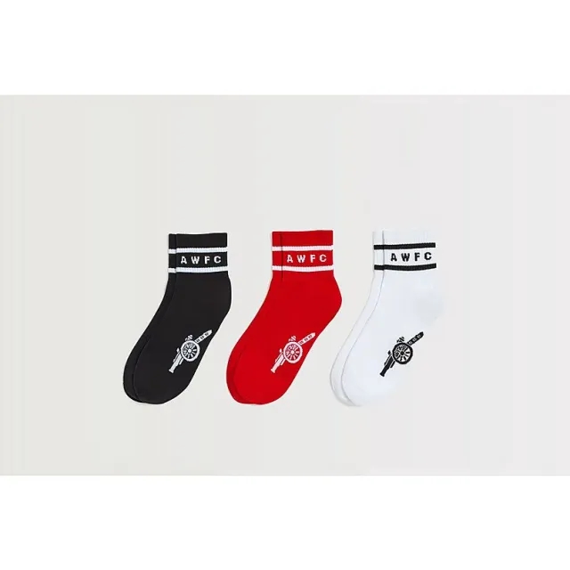 Arsenal AWFC 3pk Socks, Multicolor
