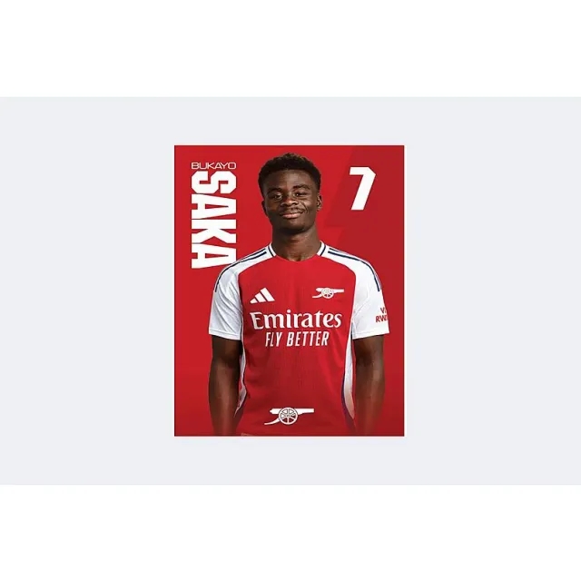 Arsenal 24/25 A2 Poster SAKA, Multicolor