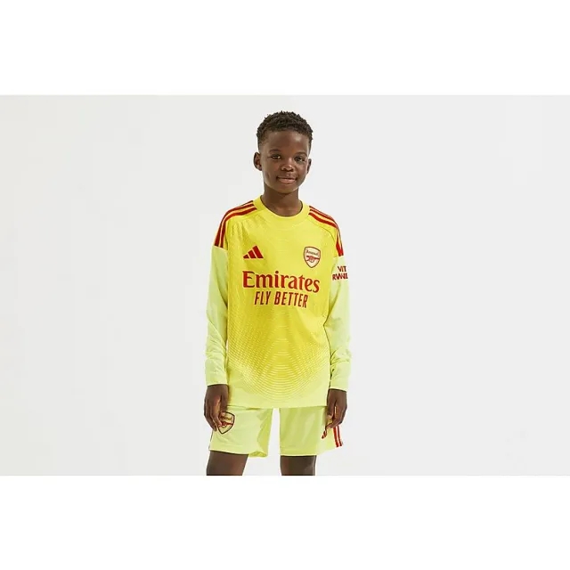 Arsenal adidas Kids 25/26 Long Sleeved Home Goalkeeper Shirt, Multicolor
