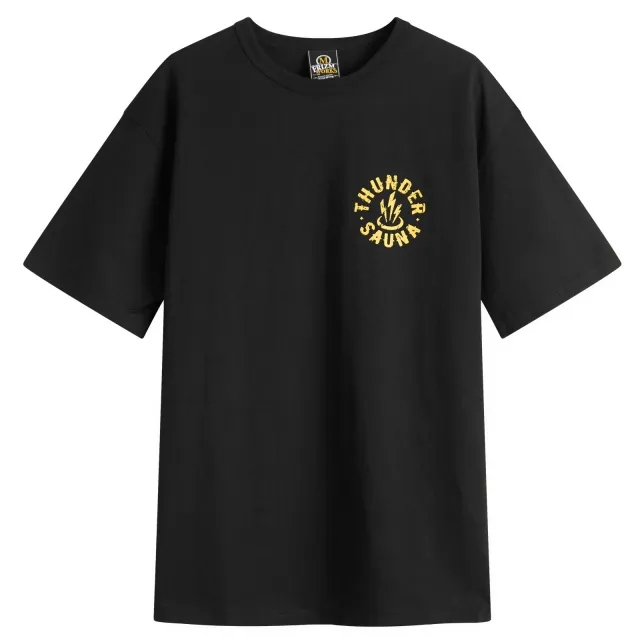 FrizmWORKS Men's Thunder Sauna Signboard T-Shirt Black