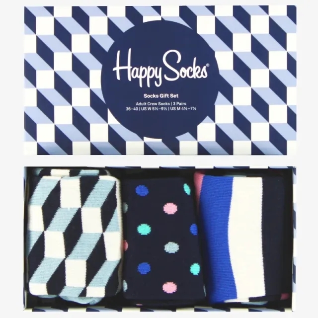 Happy Socks 3-Pack Classic Gift Box *BNIB* - BNIB / UK 4-7