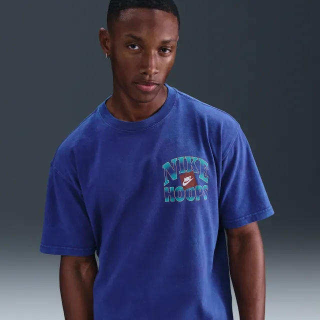 Nike Men's Max90 Basketball T-Shirt - Purple - Cotton