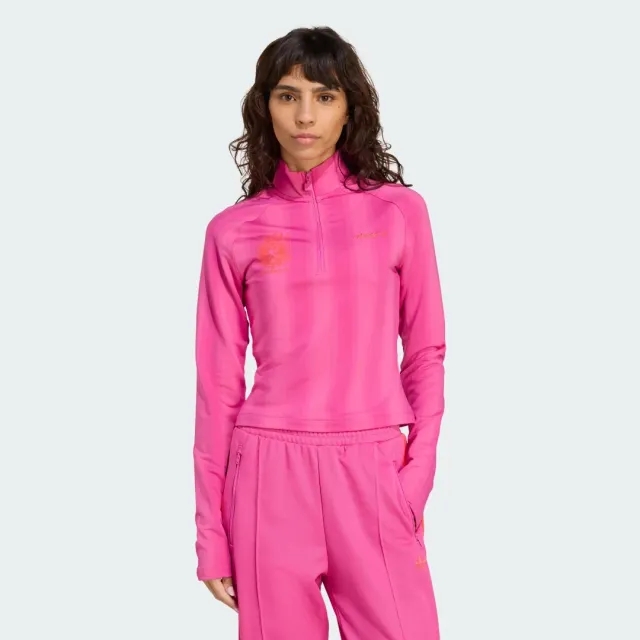 adidas Half-Zip Graphic Football Long-Sleeve Top