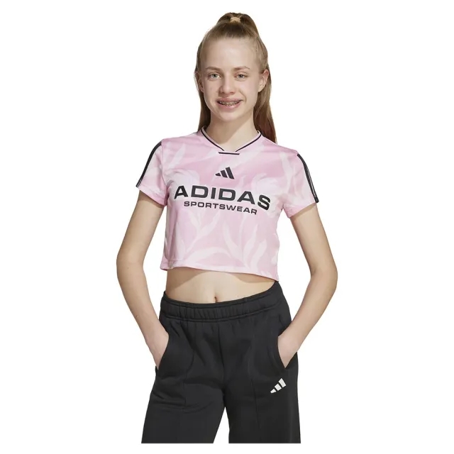 Adidas House Of Tiro Colors Of Football Crop Short Sleeve T-shirt