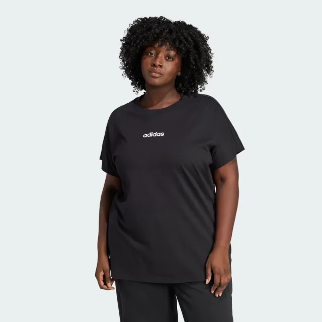 adidas Essentials Linear Cotton T-Shirt (Plus Size)