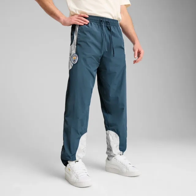 PUMA Kid Super x Manchester City Travel Pants Men, Grey Skies/Frosted Dew, size 3XL