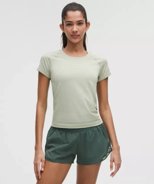 lululemon – Women's Swiftly Tech Short-Sleeve Shirt 2.0 Waist Length – Color Green – Size 0