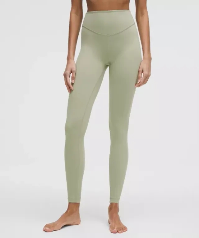lululemon – Women's Wunder Under High-Rise Tight Leggings – 28" – Color Green/Pastel – Size 0