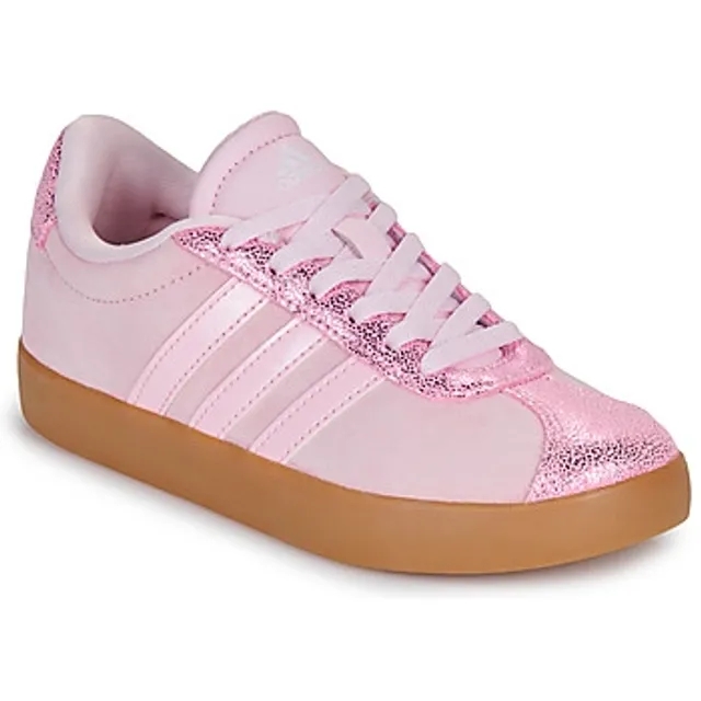 adidas  VL COURT 3.0 K  girls's Children's Shoes (Trainers) in Pink