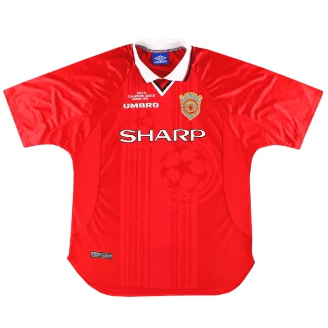 1999-00 Manchester United Umbro CL Winners Shirt M - Manchester United / Excellent / Medium