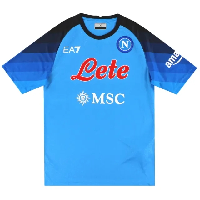 2022-23 Napoli EA7 Basic Home Shirt M - Napoli / Very Good / Medium