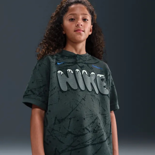 Nike SB Older Kids' Dri-FIT Skate Top - Grey - Cotton/Polyester