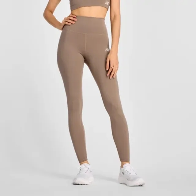New Balance Women's NB Harmony High Rise Legging 27" in Brown Poly Knit
