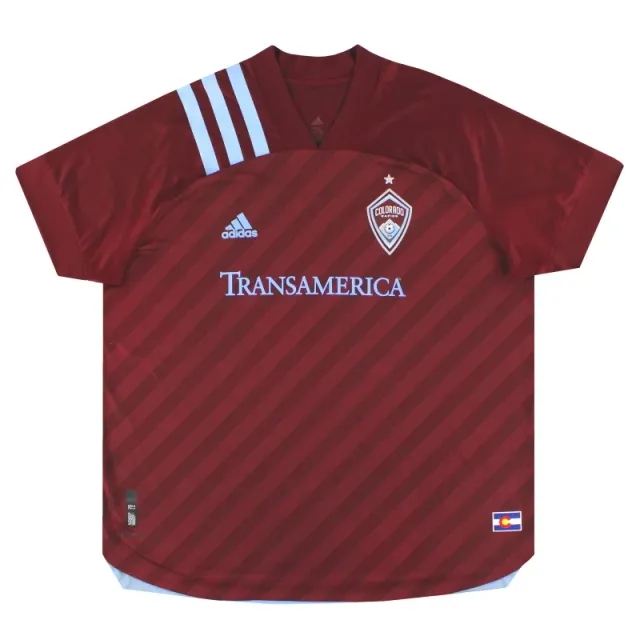 2020-21 Colorado Rapids adidas Authentic Home Shirt XXL - USA Soccer Clubs / Excellent / XXL