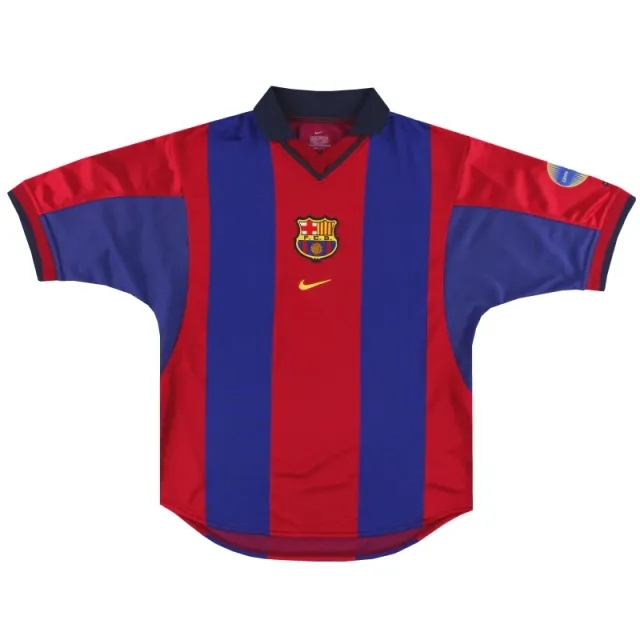 2000-01 Barcelona Nike Home Shirt M - Barcelona / Excellent / Medium