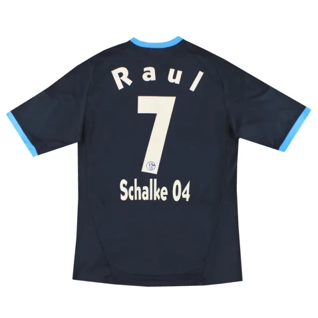 2010-11 Schalke adidas Away Shirt Raul #7 L - Schalke / Very Good / Large