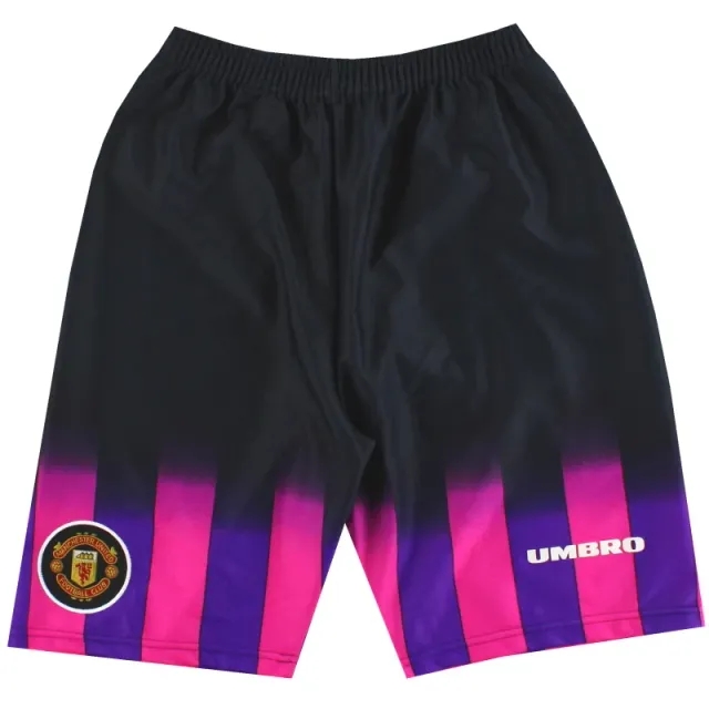 1996-97 Manchester United Umbro Goalkeeper Shorts M - Manchester United / Excellent / Medium