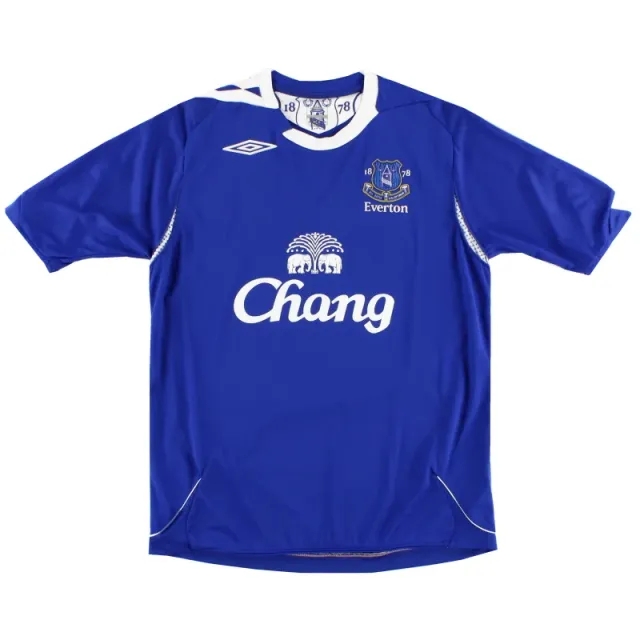 2006-07 Everton Umbro Home Shirt L - Everton / Excellent / Large