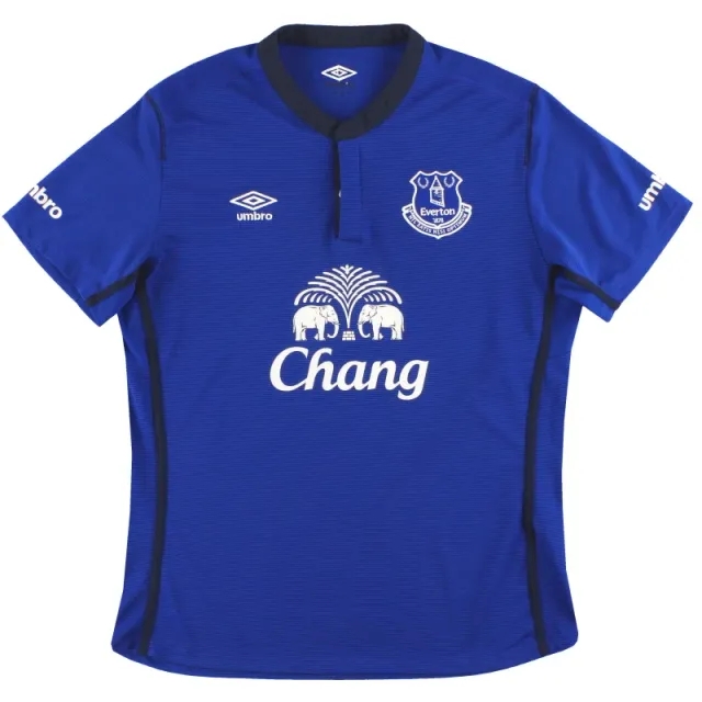 2014-15 Everton Umbro Home Shirt L - Everton / Excellent / Large