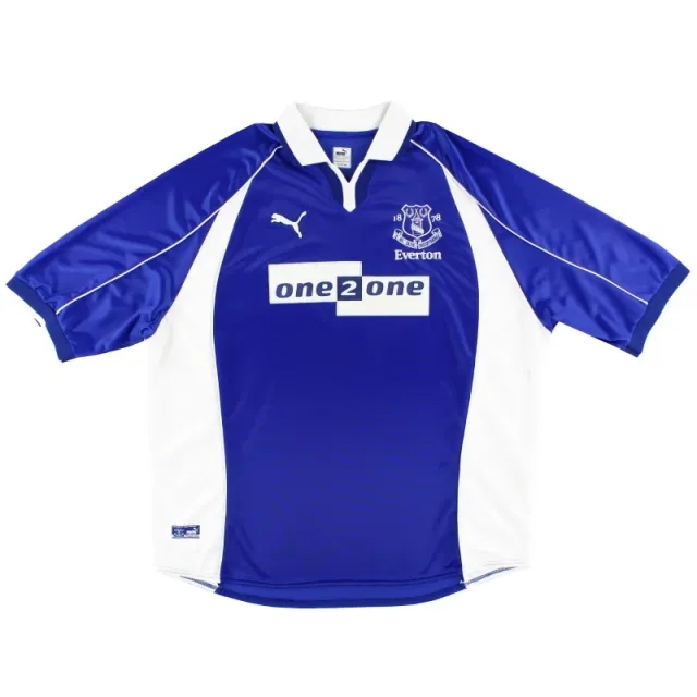 2000-02 Everton Puma Home Shirt L - Everton / Excellent / Large