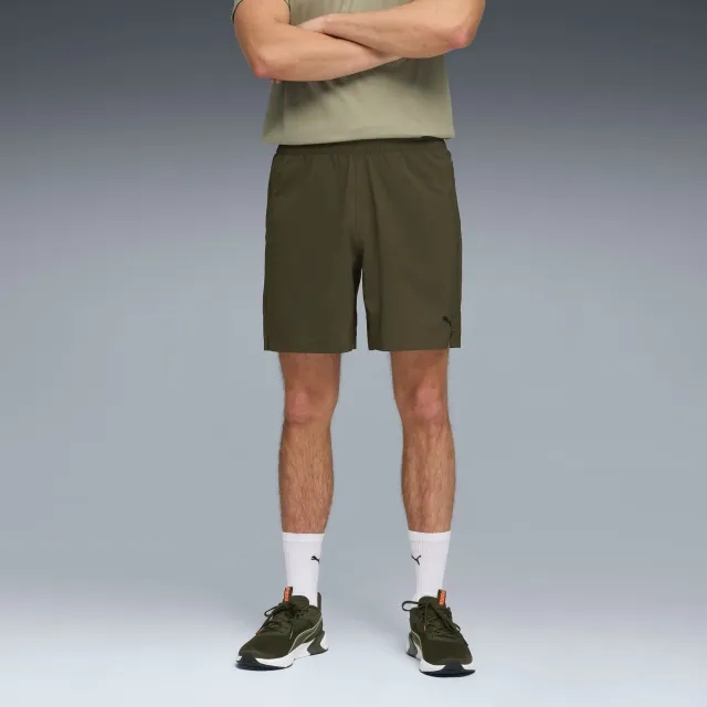 PUMA Train All Day Foundations 7" Woven Shorts Men, Dark Olive, size 3XL