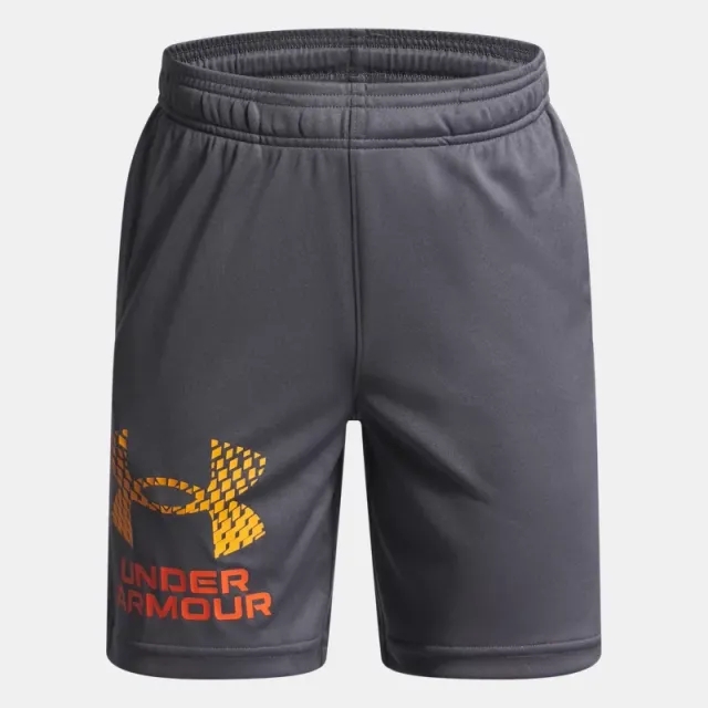 Under Armour  Tech™ Boys' Logo Shorts Castlerock / Squad Orange / Orange Base YLG (59 - 63 in)